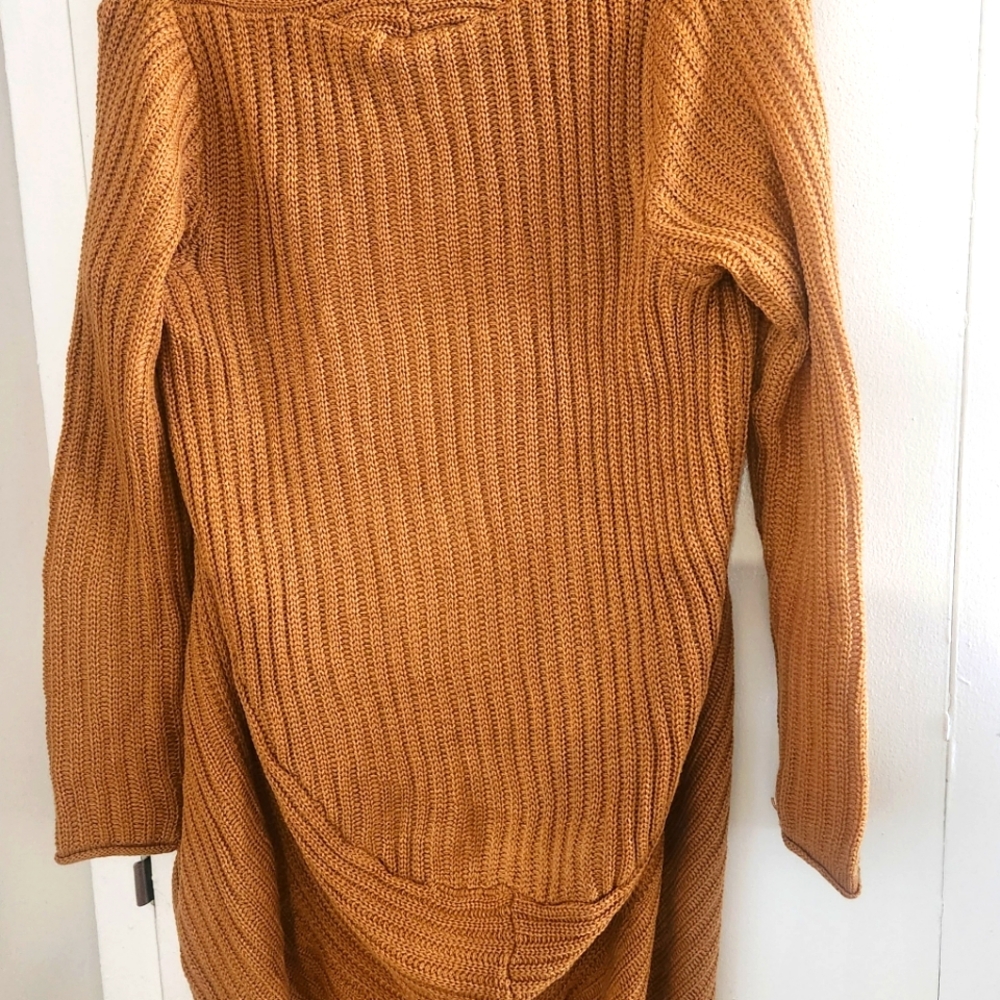 Cozy Mustard Knit Sweater